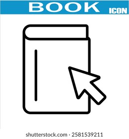 
Book line icon. Editable stroke. For website marketing design, logo, app, template,  etc. Vector illustration .EPS 10.
