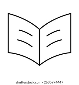 Book Line Icon Editable Stroke. Education, Study, Library, Reading, Science, Student, Graduation, Bookstore Icons Vector Illustration