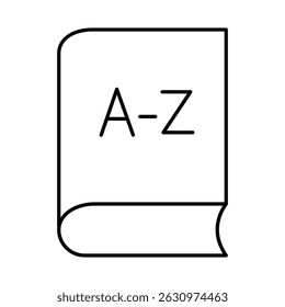 Icono de línea de libro Trazo editable. Educación, Estudio, Biblioteca, Lectura, Ciencia, Estudiante, Graduación, Iconos de librería Ilustración vectorial