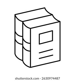 Ícone De Linha Do Livro Traçado Editável. Educação, Estudo, Biblioteca, Leitura, Ciência, Estudante, Graduação, Ícones de livraria Ilustração vetorial