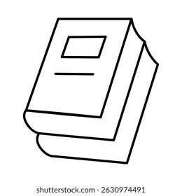 Icono de línea de libro Trazo editable. Educación, Estudio, Biblioteca, Lectura, Ciencia, Estudiante, Graduación, Iconos de librería Ilustración vectorial