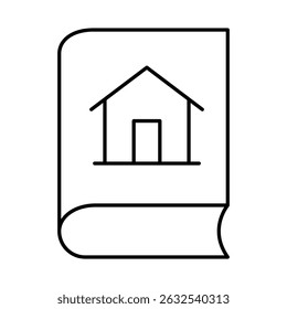 Book Line Icon Editable Stroke. Education, Study, Library, Reading, Science, Student, Graduation, Bookstore Icons Vector Illustration