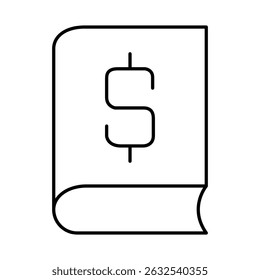 Book Line Icon Editable Stroke. Education, Study, Library, Reading, Science, Student, Graduation, Bookstore Icons Vector Illustration