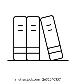 Icono de línea de libro Trazo editable. Educación, Estudio, Biblioteca, Lectura, Ciencia, Estudiante, Graduación, Iconos de librería Ilustración vectorial