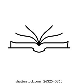Book Line Icon Editable Stroke. Education, Study, Library, Reading, Science, Student, Graduation, Bookstore Icons Vector Illustration
