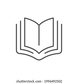 Book line icon or education concept