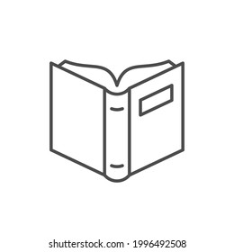 Book line icon or education concept