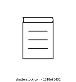 Book line icon, icon for education. Design template vector