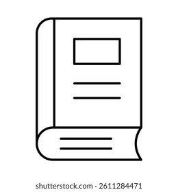 Book Line Icon. Education, E-Learning, School, College, Study, Knowledge Icons Editable Stroke Vector Illustration
