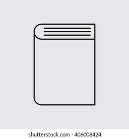 Book line icon. Eps-10.