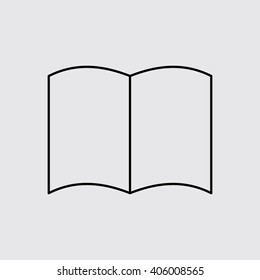 book line icon. Eps-10.