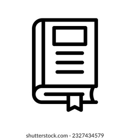 book line icon illustration vector graphic. Simple element illustration vector graphic, suitable for app, websites, and presentations isolated on white background