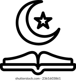 vector de ilustración de icono de línea de libro