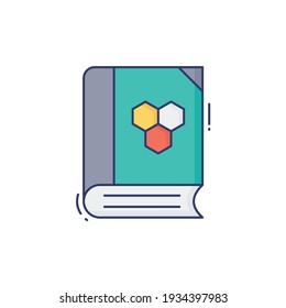 Book Line Icon Isolated On White Background