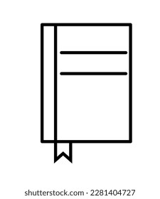 book line icon isolated white background