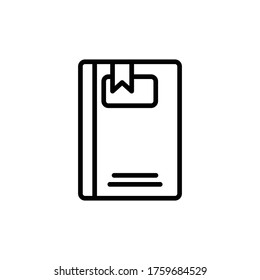 book line icon, learning symbol. design template vector