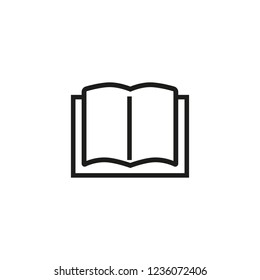 Book line icon. Lesson, school, college. Education concept. Vector illustration can be used for topics like classrooms, studying, learning