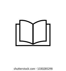 Book line icon, logo isolated on white background