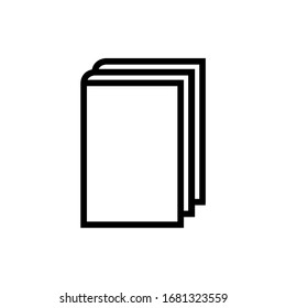 Book Line Icon Logo Isolated On Stock Vector (Royalty Free) 1681323559 ...