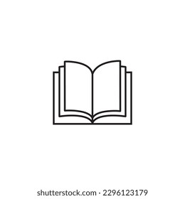 Book line icon, logo vector