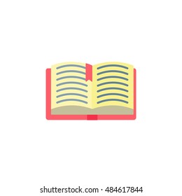 Book line icon, outline vector illustration,colorful linear pictogram isolated on white