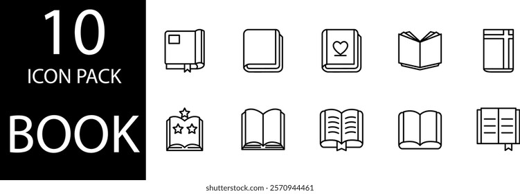 The book line icon symbolizes the world of learning.

