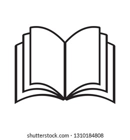 Book line icon vector - Vector 