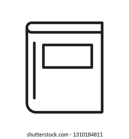 Book line icon vector - Vector 