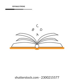 Book Line Icon Vector Design.