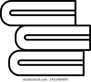 book line icon vector design template ilustration with editable stroke