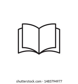 Book line icon vector illustration on white background. 