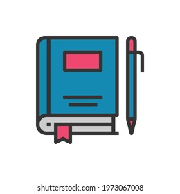 Book Line Icon Vector Illustration