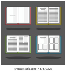 Book Line Icon Vector Illustration 