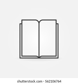 Book line icon - vector outline sign