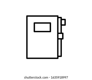 Book line icon. Vector symbol in trendy flat style on white background. Book sing for design