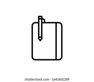 Book line icon. Vector symbol in trendy flat style on white background. Book sing for design