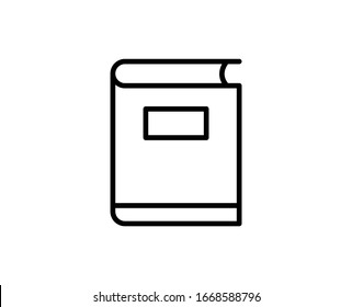 Book line icon. Vector symbol in trendy flat style on white background. Book sing for design