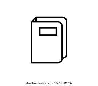 Book line icon. Vector symbol in trendy flat style on white background. Book sing for design