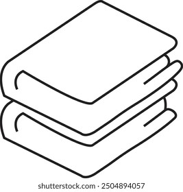 Iconos de línea de libro Trazo editable