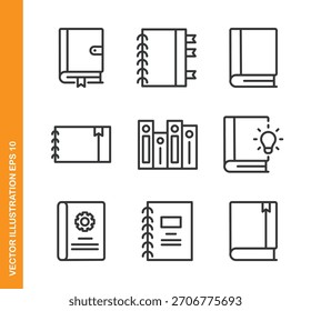 Symbole der Buchzeile - Symbol der Mini-Kollektionsserie