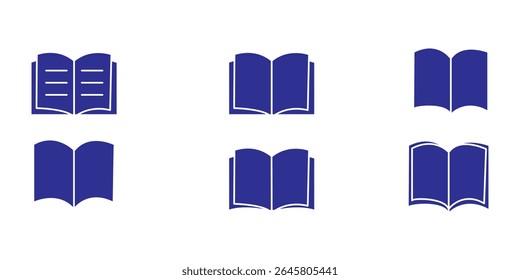 Book line icons set. Flyer leaflet, catalogue, booklet, magazine, letterhead, open book and other polygraphy vector illustration. Outline signs for print shop. Editable Stroke