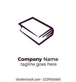 book line logo vector illustration