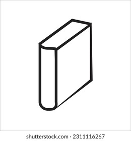 book line new vector icon