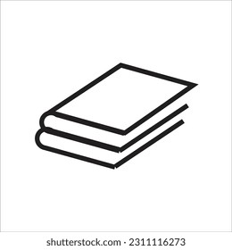 book line new vector icon