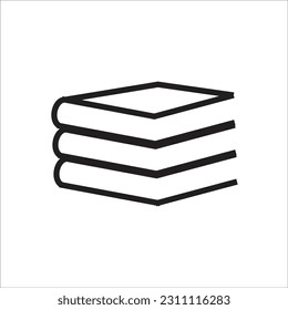 book line new vector icon