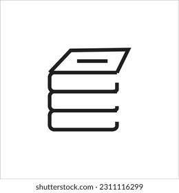 icono de nueva línea de libro