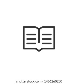 Book  - Line Vector Icon