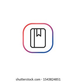 Book  - Line Vector Icon