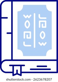 Book Line vector Icon Design