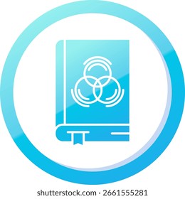 Línea de libro Vector Icon Design